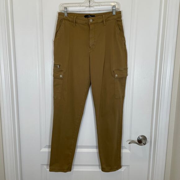 Mavi Urban Outfitters Denise High Rise Cargo Pants Tan Tapered 30 - Picture 2 of 7